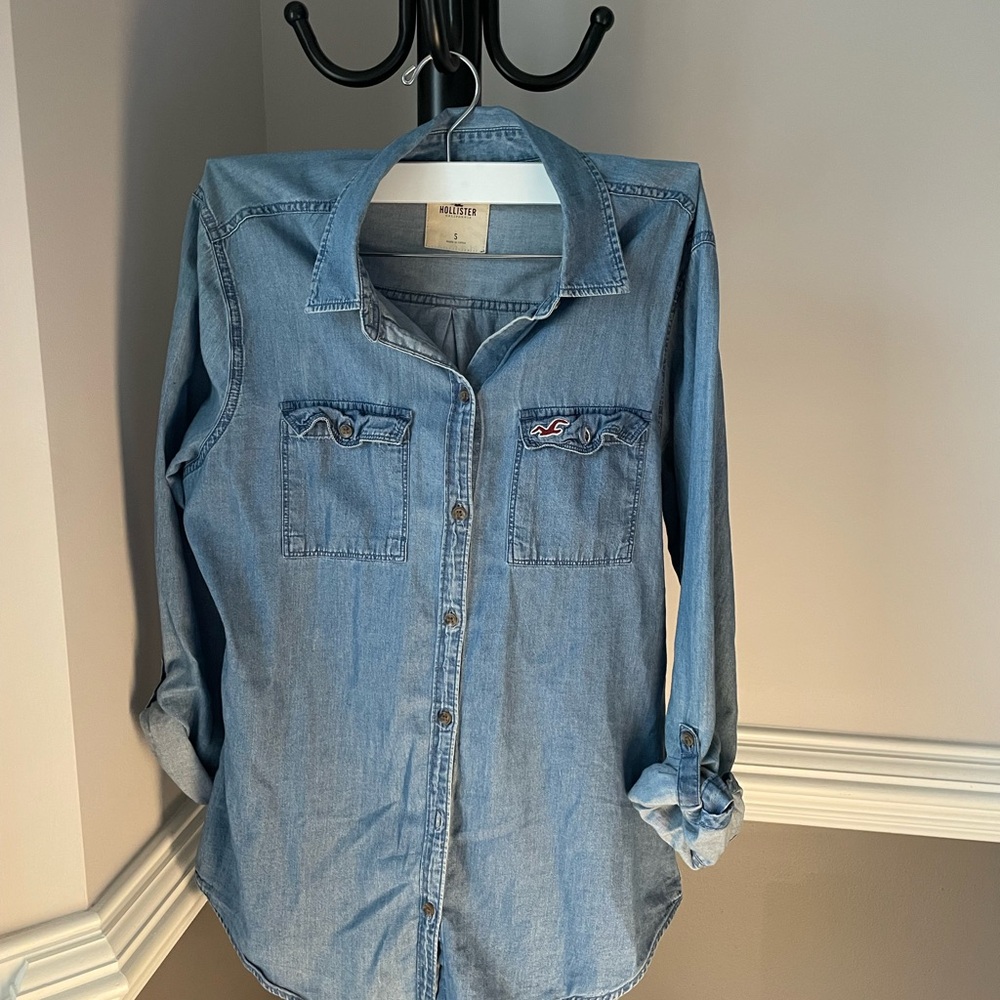 Hollister Classic Blue Denim Shirt